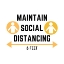 Picture of ARTSY QUOTES QUOTE: MAINTAIN SOCIAL DISTANCING