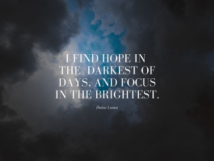 Picture of DALAI LAMA QUOTE: I FIND HOPE