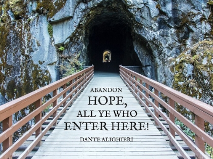 Picture of DANTE ALIGHIERI QUOTE: ALL HOPE ABANDON