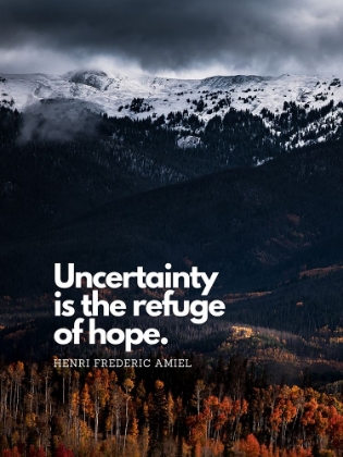 Picture of HENRI FREDERIC AMIEL QUOTE: REFUGE OF HOPE