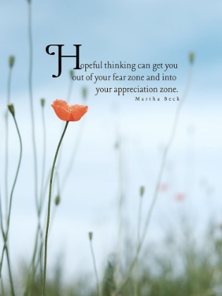 Picture of MARTHA BECK QUOTE: HOPEFUL THINKING
