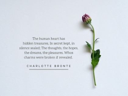 Picture of CHARLOTTE BRONTE QUOTE: THE HUMAN HEART