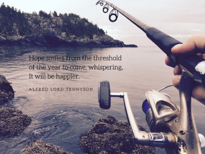 Picture of ALFRED LORD TENNYSON QUOTE: HOPE SMILES