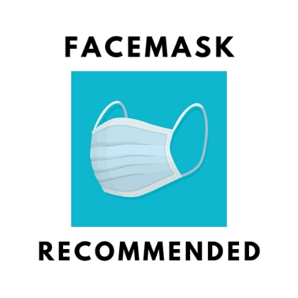 Picture of ARTSY QUOTES QUOTE: FACEMASKS RECOMMENDED