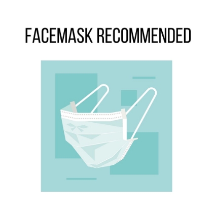 Picture of ARTSY QUOTES QUOTE: FACEMASKS RECOMMENDED