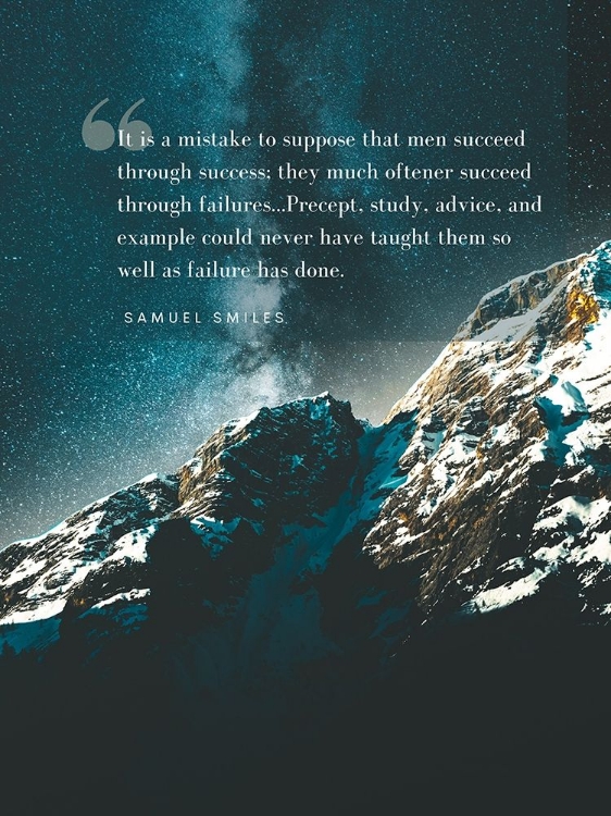 Picture of SAMUEL SMILES QUOTE: SUCCEED THROUGH SUCCESS
