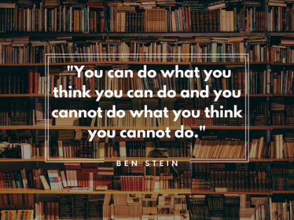 Picture of BEN STEIN QUOTE: YOU CAN