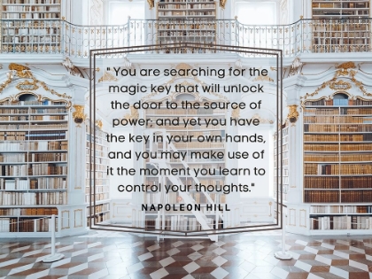 Picture of NAPOLEAN HILL QUOTE: THE MAGIC KEY
