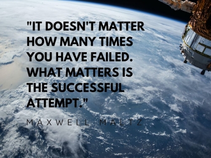 Picture of MAWELL MALTZ QUOTE: SUCCESSFUL ATTEMPT