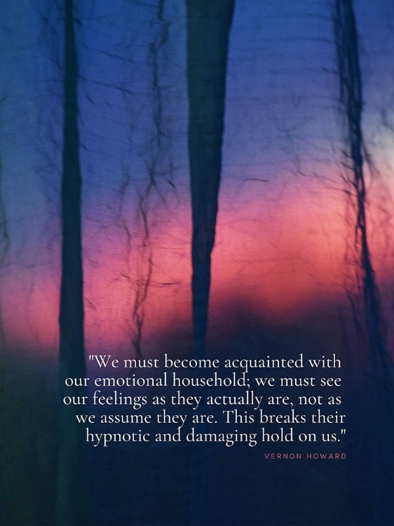 Picture of VERNON HOWARD QUOTE: EMOTIONAL HOUSEHOLD