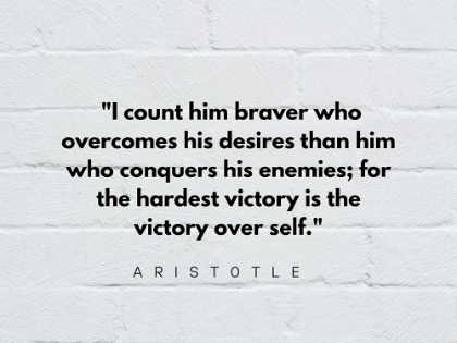 Picture of ARISTOTLE QUOTE: VICTORY