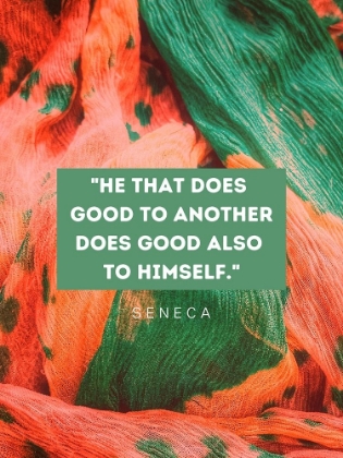 Picture of SENECA QUOTE: HE THAT DOES GOOD