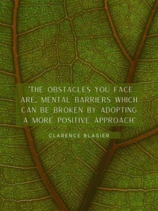 Picture of CLARENCE BLASIER QUOTE: OBSTACLES