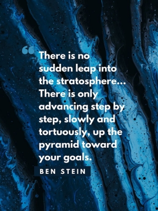 Picture of BEN STEIN QUOTE: NO SUDDEN LEAP