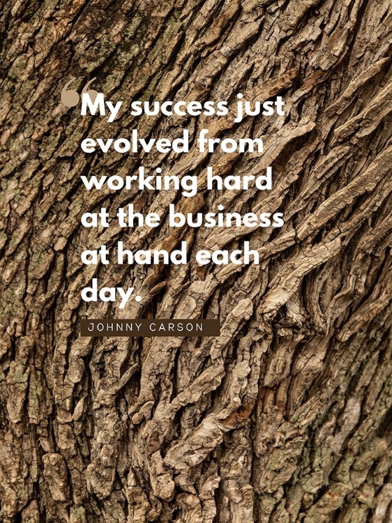 Picture of JOHNNY CARSON QUOTE: MY SUCCESS