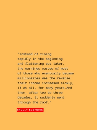 Picture of SRULLY BLOTNICK QUOTE: RISING RAPIDLY
