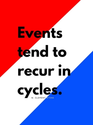Picture of W. CLEMENT STONE QUOTE: RECUR IN CYCLES