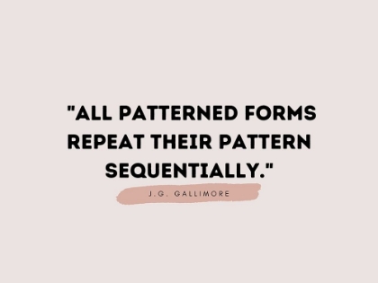 Picture of J.G. GALLIMORE QUOTE: PATTERNED FORMS