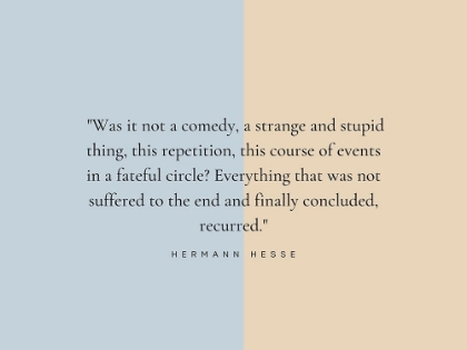 Picture of HERMANN HESSE QUOTE: STRANGE AND STUPID
