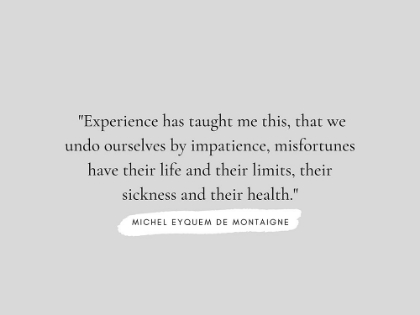 Picture of MICHEL EYQUEM DE MONTAIGNE QUOTE: EXPERIENCE