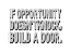 Picture of MILTON BERLE QUOTE: BUILD A DOOR