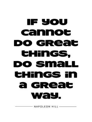 Picture of NAPOLEON HILL QUOTE: GREAT THINGS