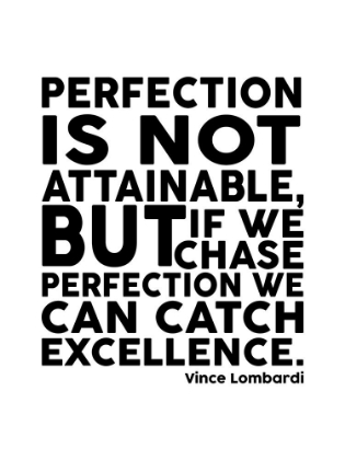Picture of VINCE LOMBARDI QUOTE: PERFECTION