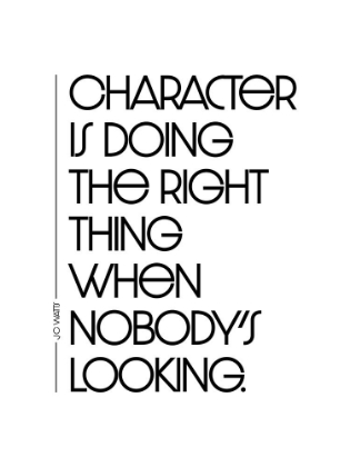Picture of J.C. WATTS QUOTE: CHARACTER