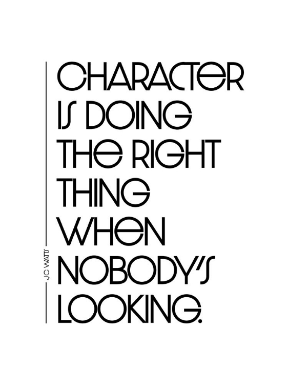 Picture of J.C. WATTS QUOTE: CHARACTER