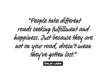 Picture of DALAI LAMA QUOTE: FULFILLMENT AND HAPPINESS