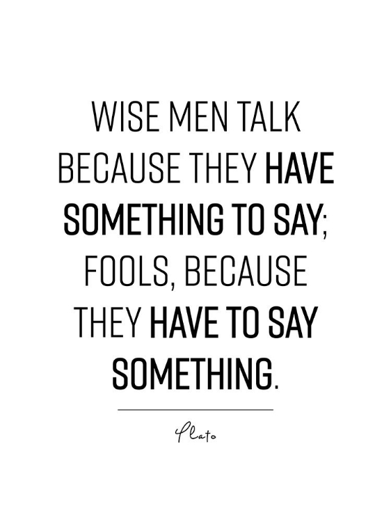 Picture of PLATO QUOTE: WISE MEN