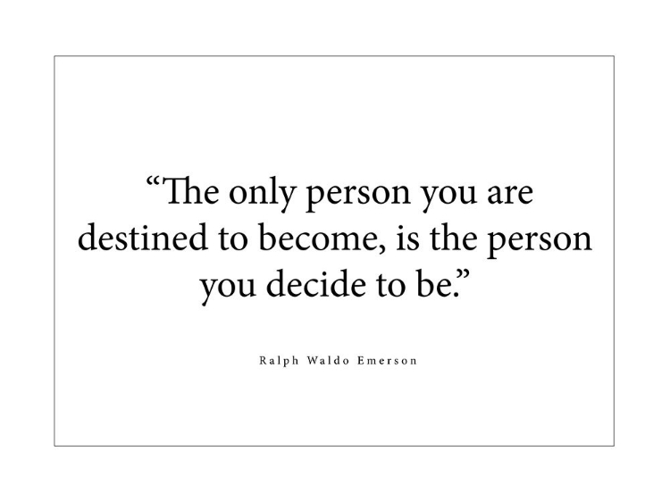 Picture of RALPH WALDO EMERSON QUOTE: THE ONLY PERSON