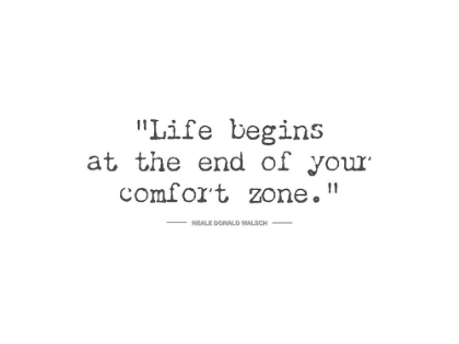 Picture of ARTSY QUOTES QUOTE: COMFORT ZONE