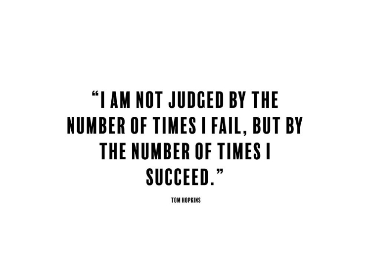 Picture of TOM HOPKINS QUOTE: TIMES I FAIL
