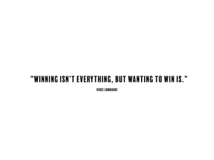Picture of VINCE LOMBARDI QUOTE: WINNING