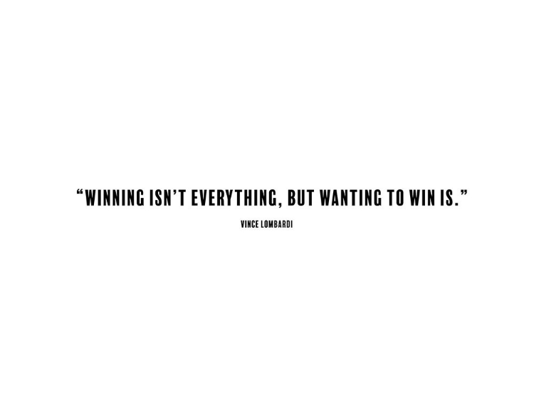 Picture of VINCE LOMBARDI QUOTE: WINNING