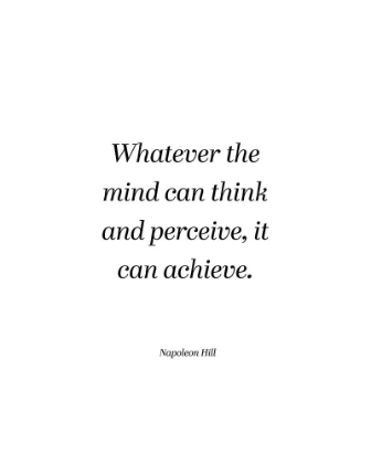Picture of NAPOLEON HILL QUOTE: THINK AND PERCEIVE