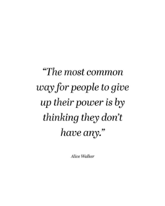 Picture of ALICE WALKER QUOTE: POWER