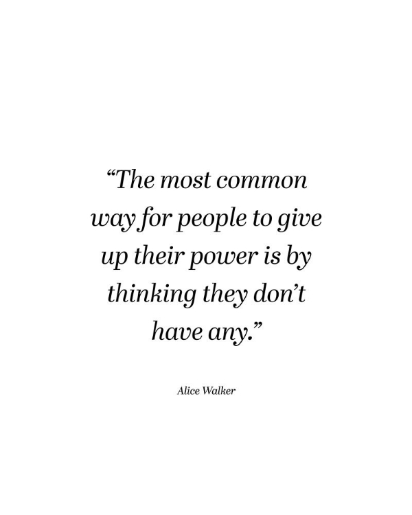 Picture of ALICE WALKER QUOTE: POWER