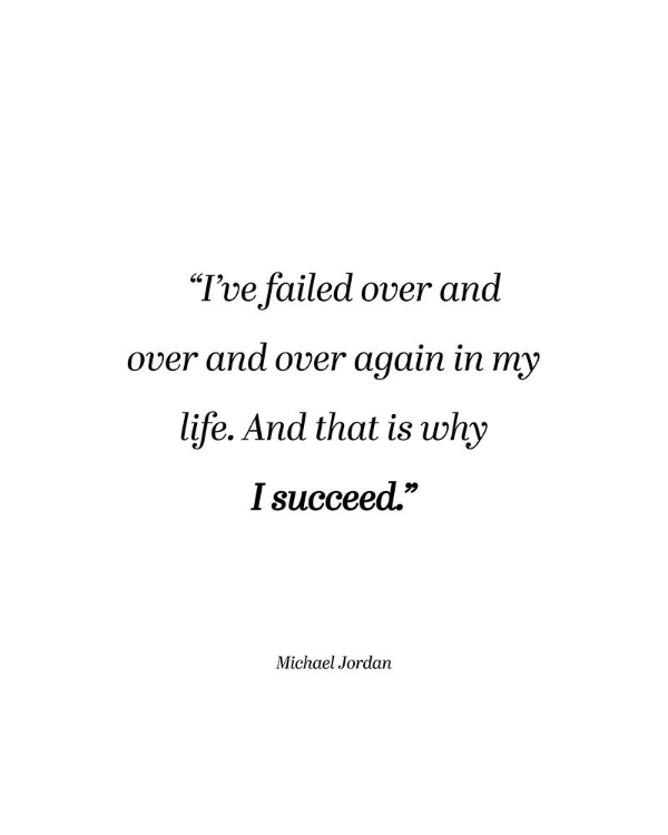 Picture of MICHAEL JORDAN QUOTE: WHY I SUCCEED