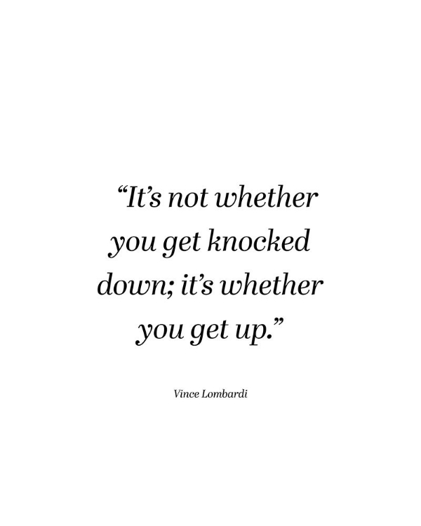 Picture of VINCE LOMBARDI QUOTE: GET UP