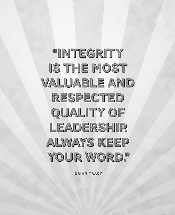 Picture of BRIAN TRACY QUOTE: INTEGRITY