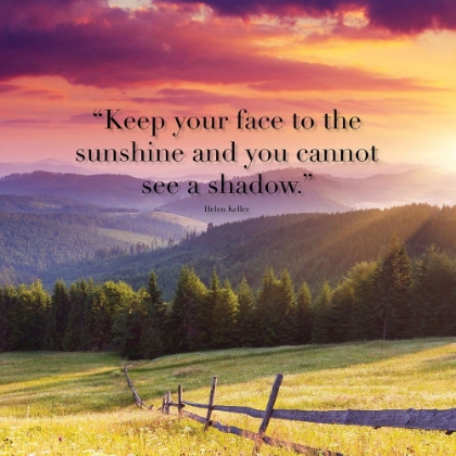 Picture of HELEN KELLER QUOTE: SUNSHINE