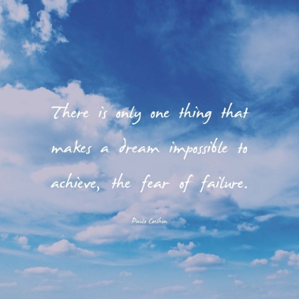 Picture of PAULO COELHON QUOTE: FEAR OF FAILURE