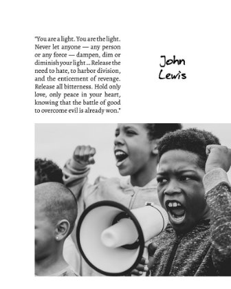 Picture of JOHN LEWIS QUOTE: YOU ARE A LIGHT