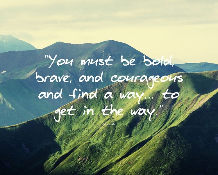 Picture of JOHN LEWIS QUOTE: BOLD, BRAVE, AND COURAGEOUS