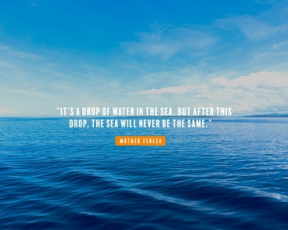 Picture of MOTHER TERESA QUOTE: DROP OF WATER