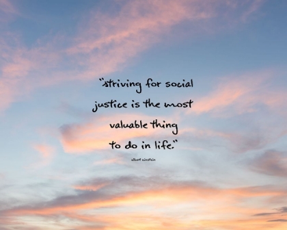 Picture of ALBERT EINSTEIN QUOTE: SOCIAL JUSTICE
