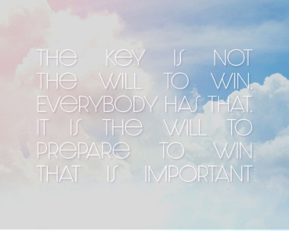 Picture of BOBBY KNIGHT QUOTE: THE WILL TO WIN