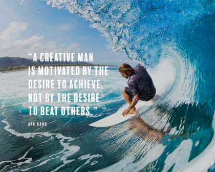 Picture of AYN RAND QUOTE: CREATIVE MAN